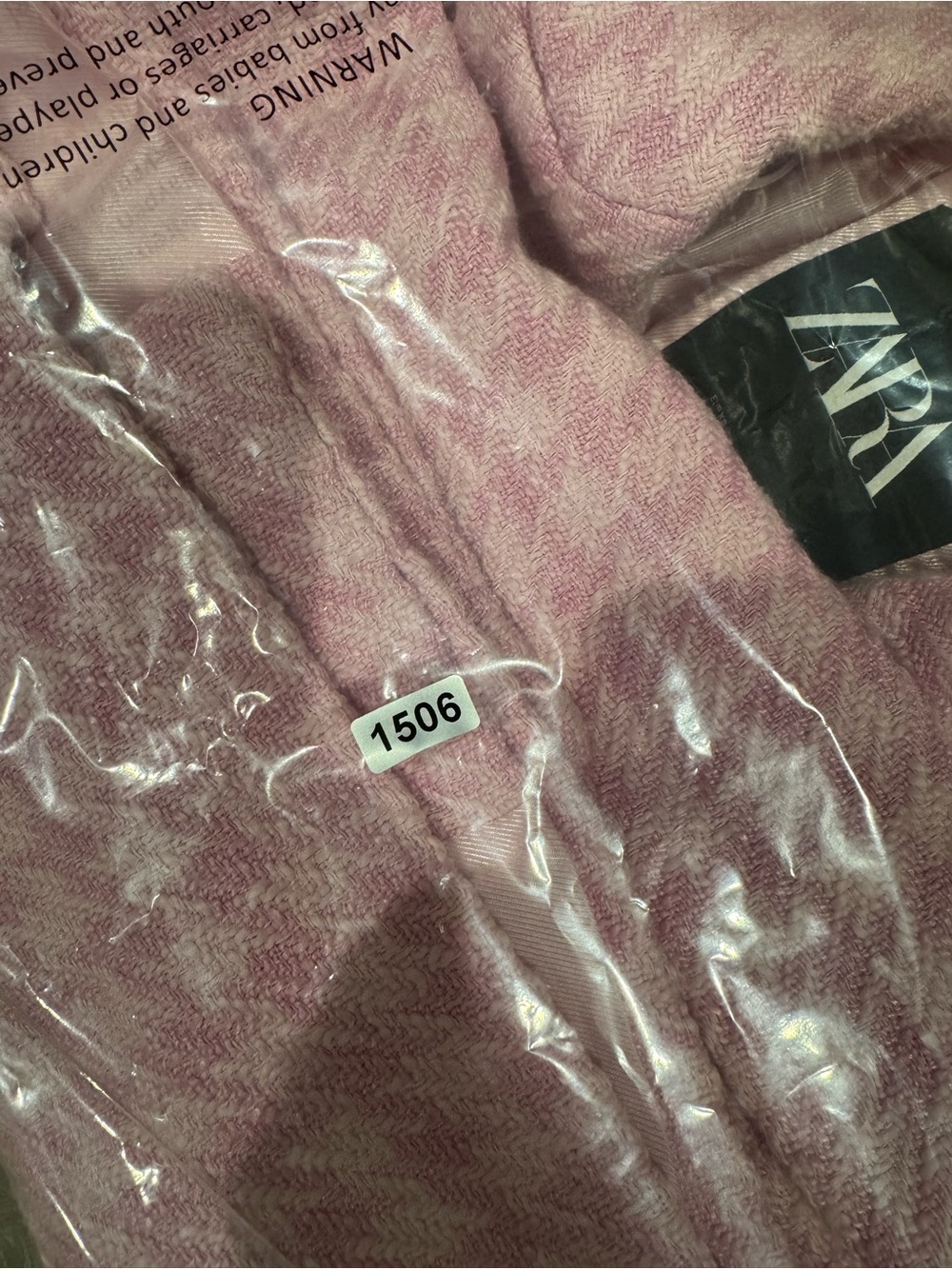 Zara Pink Tweed Blazer - Picture 8 of 8